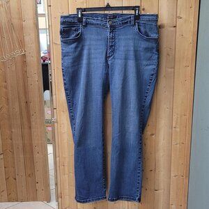 Lee Blue Relaxed Fit Straight Leg Jeans | Plus Size 14 | Lightweight Denim